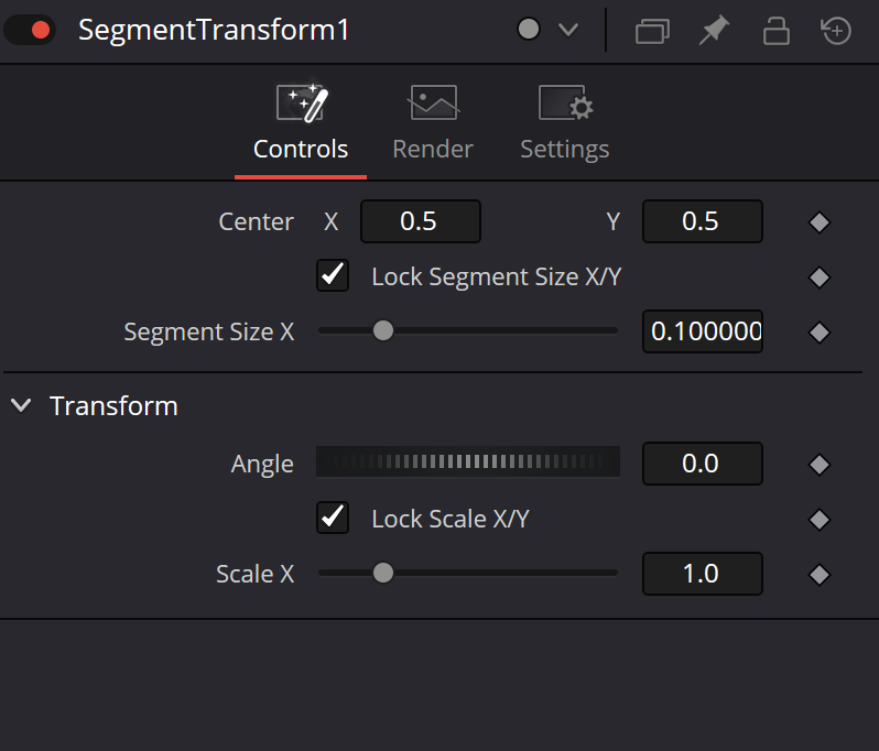 SegmentTransform · Controls и локальная группа Transform