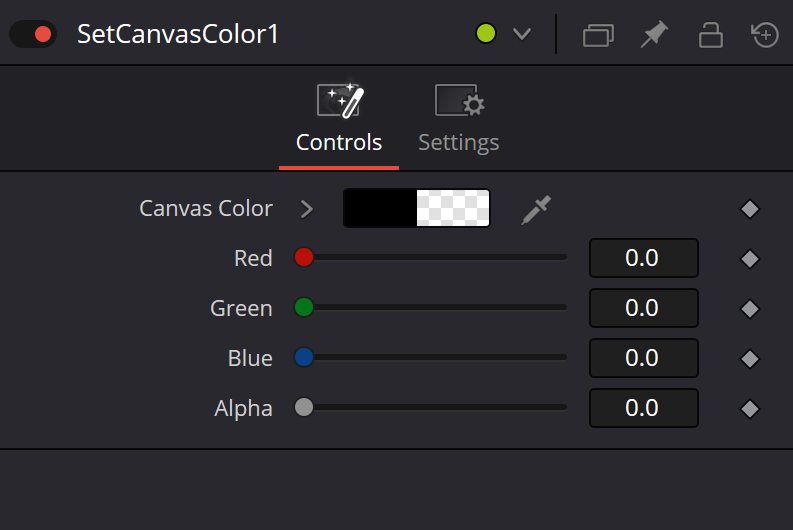 SetCanvasColor · Canvas Color, Red, Green, Blue и Alpha