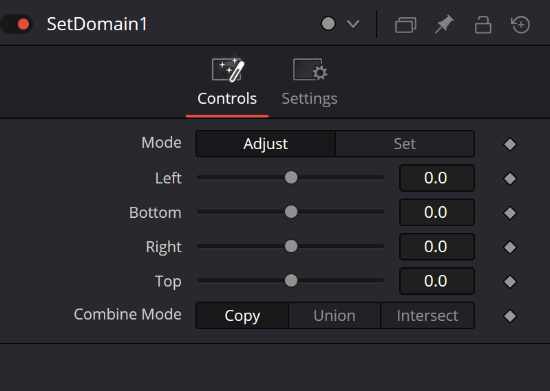 SetDomain: Mode, четыре стороны и Combine Mode