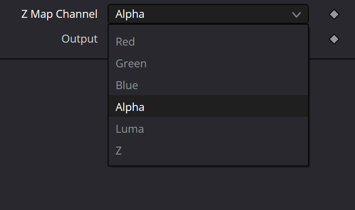Shadow · Z Map Channel: Red, Green, Blue, Alpha, Luma и Z