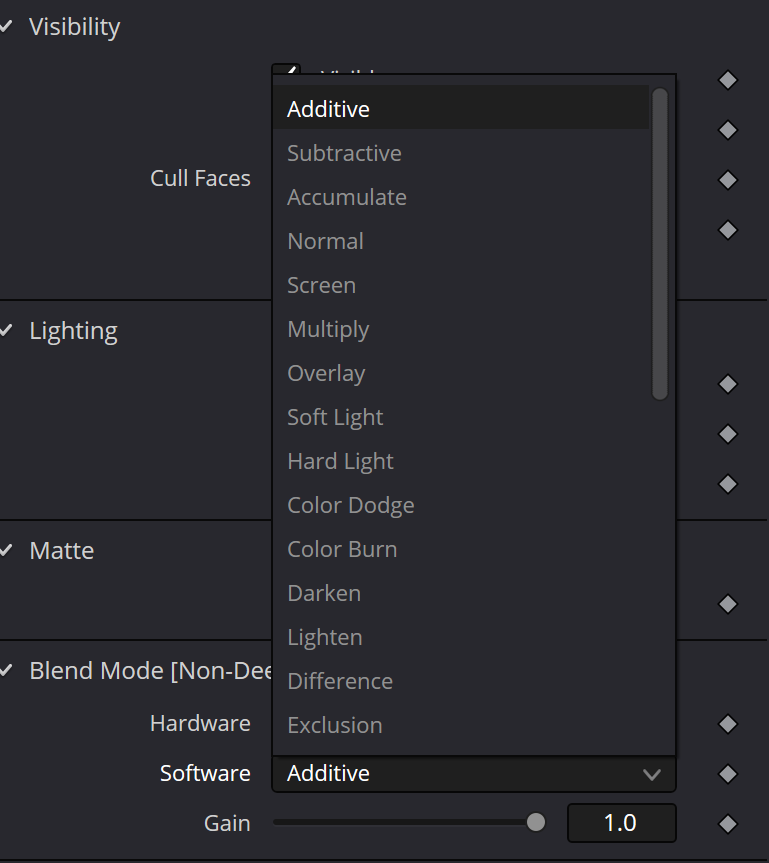 Shape3D hardware blend-mode menu