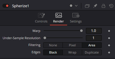 Spherize Render: Warp, Under-Sample Resolution, Filtering and Edges