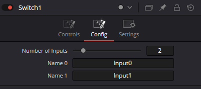Switch Config: Number of Inputs and input names
