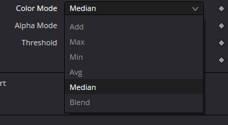 uCatcher — Color Mode menu