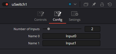uSwitch Config: Number of Inputs and input names