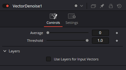 VectorDenoise Controls: Average, Threshold и Use Layers for Input Vectors