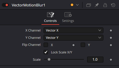 VectorMotionBlur Controls: X/Y Channel, Flip Channel, Lock Scale X/Y и Scale