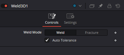 Weld3D Controls with Weld and Fracture modes plus Auto Tolerance